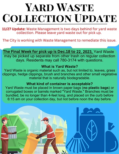 Yard Waste Collection Update